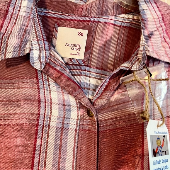 Distressed lightweight button down - Picture 3 of 4